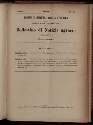 Dicembre. Num. 25.
