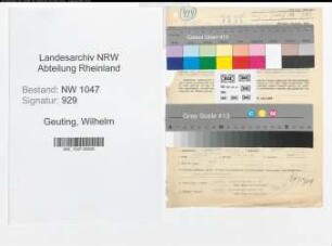 Entnazifizierung Wilhelm Geuting , geb. 01.05.1903 (Angestellter)
