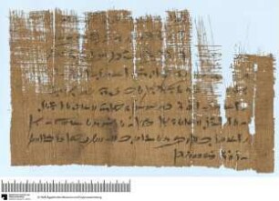 Demotischer Papyrus, Querformatbrief