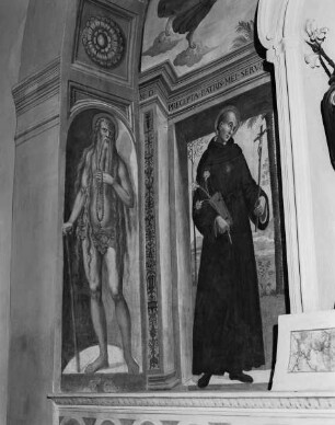 Nischenausmalung für Altar des Nikolaus von Tolentino — Heiliger Onuphrius