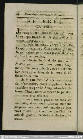 Prieres Du Soir