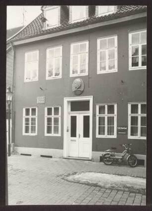 Ferdinand Freiligraths Geburtshaus. Detmold. Unter der Wehme Nr. 5. Papierabzug