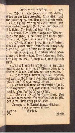 Creutz- und Anfechtungs-Lieder.