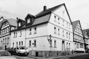 Wohnhaus, Fachwerk; Gelnhausen, Brentanostraße 18