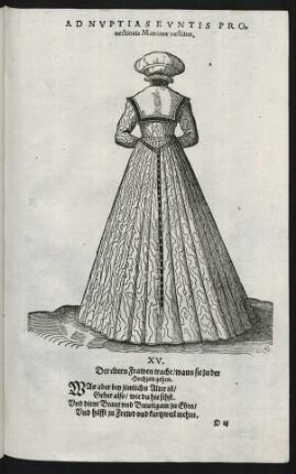Ad Nuptias Euntis Provectioris Matronae vestitus.