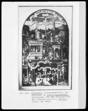 Altartafel mit der Darstellung der Passion Christi