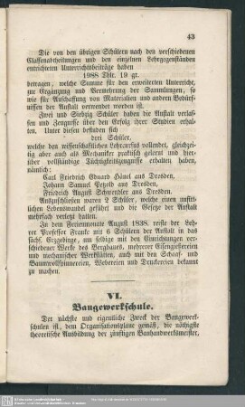 VI. Baugewerkschule