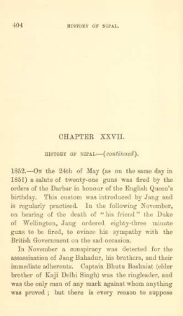 Chapter XXVII. History of Nipal - (continued)