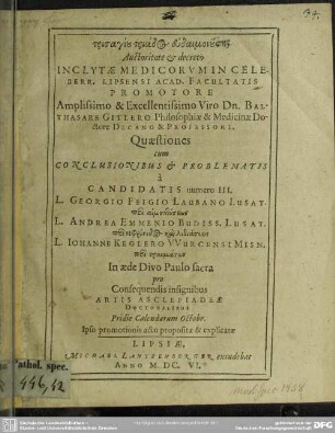 Quaestiones cum conclusionibus et problematis