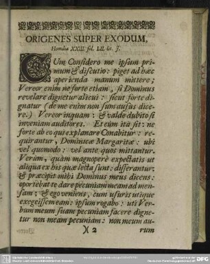 Origenes Super Exodum