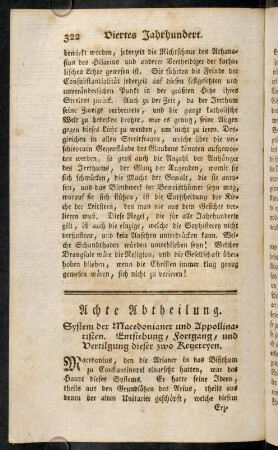 322-335, Achte Abtheilung.