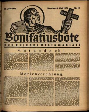 Ausgabe vom Sonntag, den 08. Mai 1938.