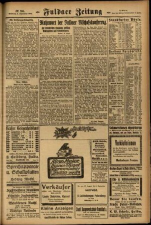 Zweite Ausgabe vom Mittwoch, den 03. September 1924.