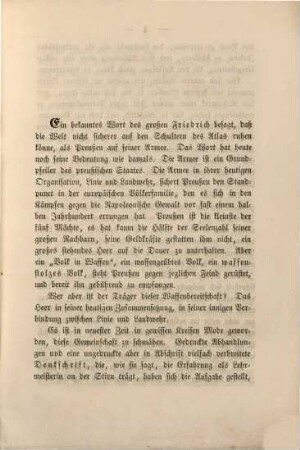 Die Preußische Landwehr u. ihre Bedeutung