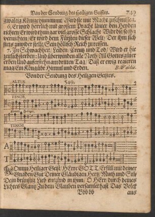 Von der Sendung des Heiligen Geistes.