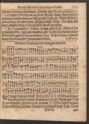 Von der Sendung des Heiligen Geistes.