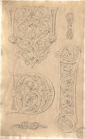Voit, August von; Initiale - Ansichten, Details
