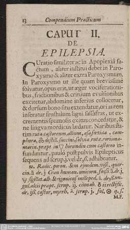 Caput II. De Epilepsia