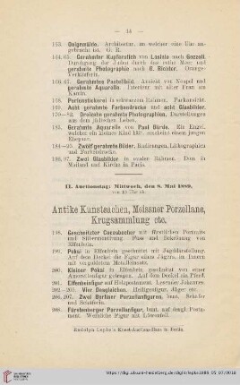 Antike Kunstsachen, Meissner Porzellane, Krugsammlung etc. (Nr. 198 - 550)