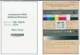 Entnazifizierung Anna Raus , geb. 28.07.1902 ()