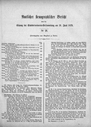 No. 26, 19. Juni 1879