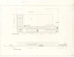 Gsaenger, Gustav; Goslar (Niedersachsen); Verwaltungsbauten - Hauptbau (Grundriss OG), (Ansicht)