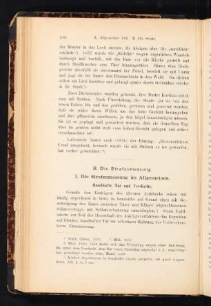 B. Die Strafzumessung.