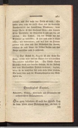 Dreyßigstes Kapitel.