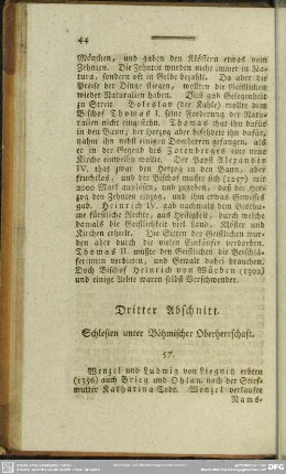 Dritter Abschnitt. Schlesien unter Böhmischer Oberherrschaft