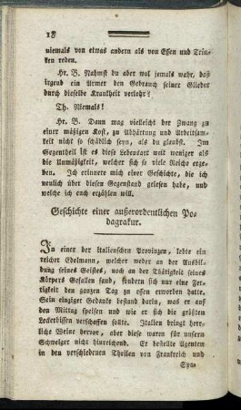 Geschichte einer außerordentlichen Podagrakur.