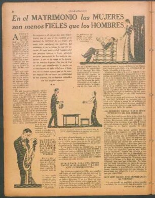 En el matrimonio las mujeres son menos fieles que los hombres