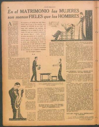 En el matrimonio las mujeres son menos fieles que los hombres