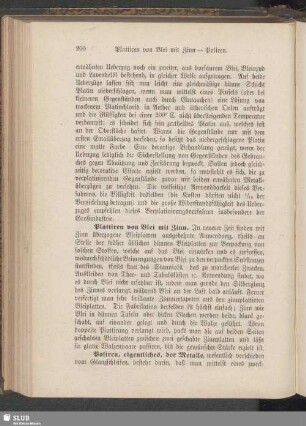 Plattiren von Blei mit Zinn - Poliren