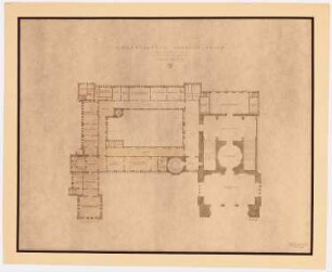 Schloss Posen, Posen Umbau: Grundriss 1. OG Variante 3, 1:200