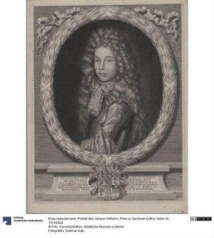 Porträt des Johann Wilhelm, Prinz zu Sachsen-Gotha