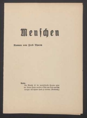 Menschen