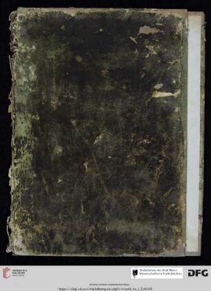 Fragmente (alter Rücken, Einbandmakulatur, Restaurierungsdokumentation)