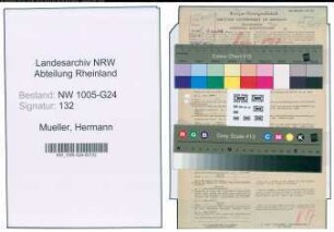 Entnazifizierung Hermann Mueller , geb. 06.11.1904 (Ingenieur)