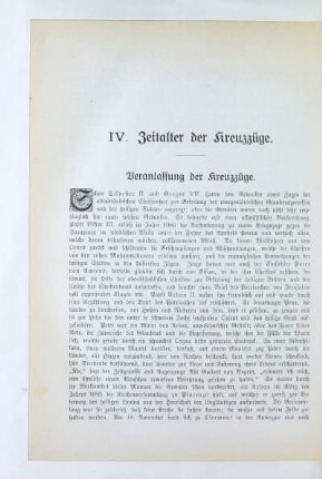 Veranlassung der Kreuzzüge