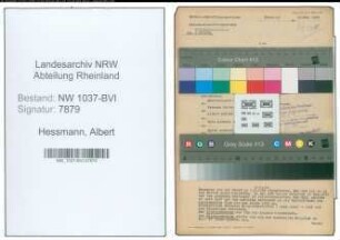 Entnazifizierung Albert Hessmann , geb. 23.02.1903 (Kaufmann)