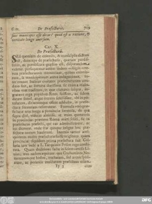Cap. X. De Praefecturis.