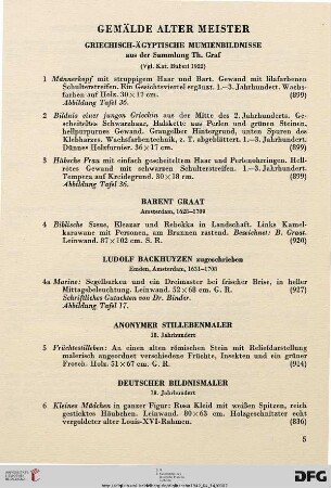 Gemälde Alter Meister (Nr. 1-234)