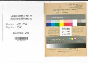 Entnazifizierung Otto Bloemers , geb. 06.08.1890 (Lokfuehrer)