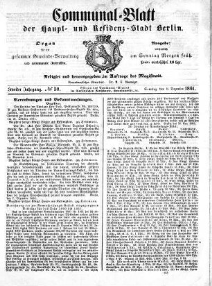 1861,50: No. 50, 8. Dezember 1861