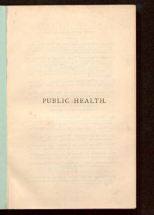 [1]: Public health : a popular introduction to sanitary science