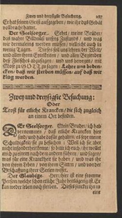 Zwey und dreysigste Besuchung;