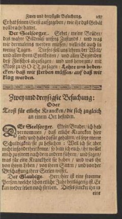Zwey und dreysigste Besuchung;