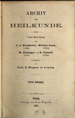 Archiv der Heilkunde. 4. 1863