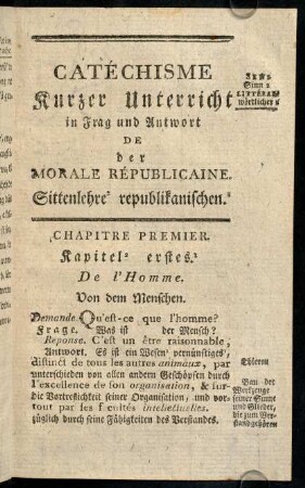 23-35, Chapitre Premier.-...Second.