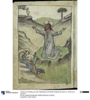 Christus am Ölberg, aus dem "Skizzenbuch des Michel Wolgemut"